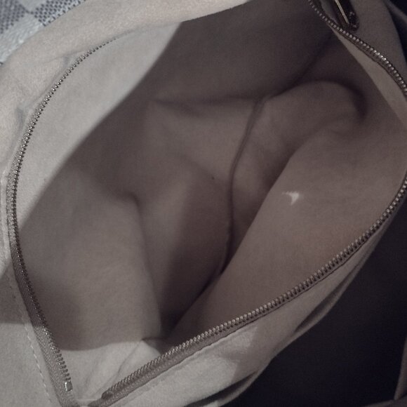 Louis Vuitton Checkered Handbag - Gray and Tan - Picture 5 of 16